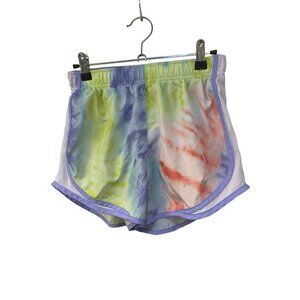 NIKE TEMPO Dri-Fit Women's Purple Tie Dye Print Running SHORTS Size Small